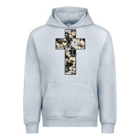 Heather Grey cowhide cross Urban Hoodie - JahusDesignShop