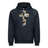 Navy cowhide cross Urban Hoodie - JahusDesignShop