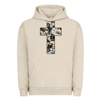 Pigment French Oak cowhide cross Urban Hoodie - JahusDesignShop