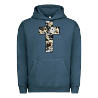 Pigment Midnight Navy cowhide cross Urban Hoodie - JahusDesignShop