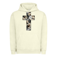 Pigment Pistachio cowhide cross Urban Hoodie - JahusDesignShop
