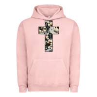 Pigment Salmon cowhide cross Urban Hoodie - JahusDesignShop