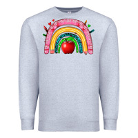 Heather Grey school rainbow Premium Sweatshirt - Zillion Design Studio