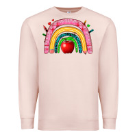 Pale Pink school rainbow Premium Sweatshirt - Zillion Design Studio