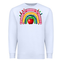 White school rainbow Premium Sweatshirt - Zillion Design Studio