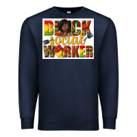 Navy black social worker Premium Sweatshirt - texasbilliewilder