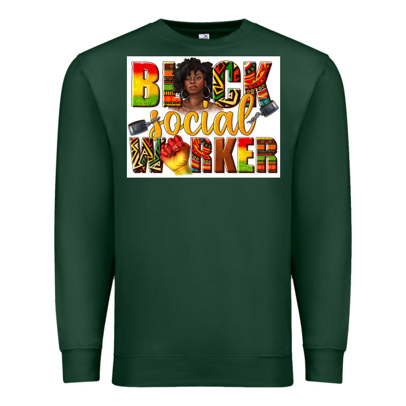 Black Social Worker Premium Sweatshirt by texasbilliewilder | Teevron