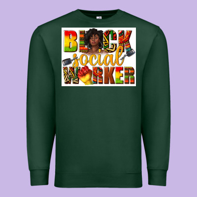 Premium Sweatshirt black social worker