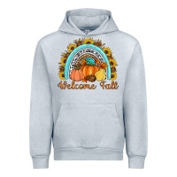 Heather Grey Welcome Fall Rainbow Urban Hoodie - Artiststas