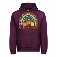 Mauve Wine Welcome Fall Rainbow Urban Hoodie - Artiststas