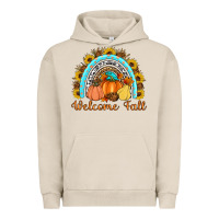 Pigment French Oak Welcome Fall Rainbow Urban Hoodie - Artiststas