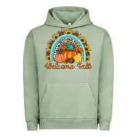 Pigment Oil Green Welcome Fall Rainbow Urban Hoodie - Artiststas
