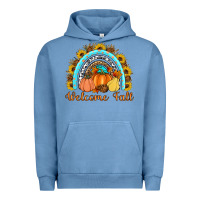 Pigment Pebble Blue Welcome Fall Rainbow Urban Hoodie - Artiststas