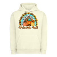 Pigment Pistachio Welcome Fall Rainbow Urban Hoodie - Artiststas
