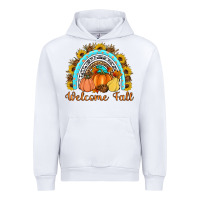 White Welcome Fall Rainbow Urban Hoodie - Artiststas