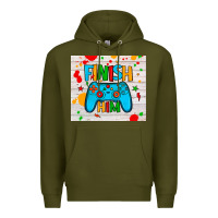 Army Green finish him Premium Hoodie - JahusDesignShop