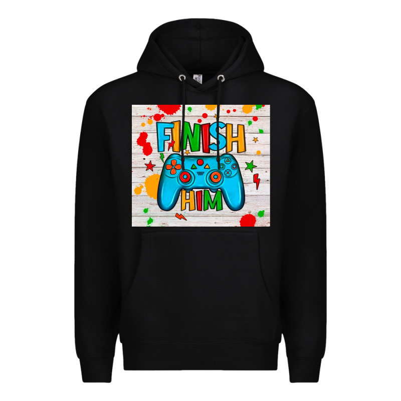 Finish Him Premium Hoodie by JahusDesignShop | Teevron