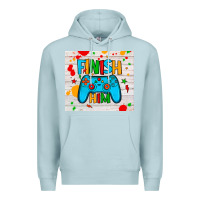 Blue Mist finish him Premium Hoodie - JahusDesignShop