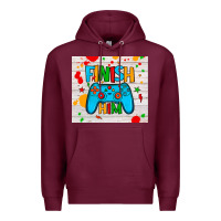 Burgundy finish him Premium Hoodie - JahusDesignShop