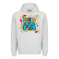 Dove Grey finish him Premium Hoodie - JahusDesignShop