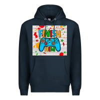 Navy finish him Premium Hoodie - JahusDesignShop