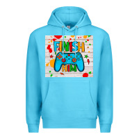 Ocean Blue finish him Premium Hoodie - JahusDesignShop