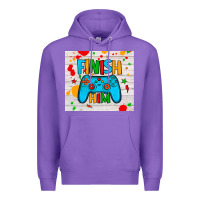 Purple finish him Premium Hoodie - JahusDesignShop
