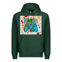 Sports Green finish him Premium Hoodie - JahusDesignShop