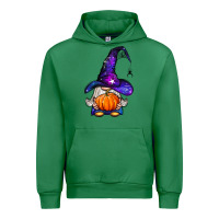 Emerald witch gnome with pumpkin Urban Hoodie - BundleAndBundleShop