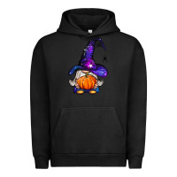 Pigment Black witch gnome with pumpkin Urban Hoodie - BundleAndBundleShop