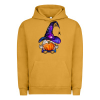 Pigment Peanut Butter witch gnome with pumpkin Urban Hoodie - BundleAndBundleShop