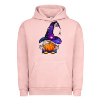 Pigment Salmon witch gnome with pumpkin Urban Hoodie - BundleAndBundleShop