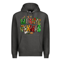 Charcoal Heather christmas texas western Premium Hoodie - AdoDesignShop