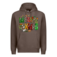 Coffee christmas texas western Premium Hoodie - AdoDesignShop