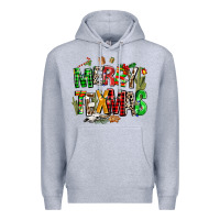 Heather Grey christmas texas western Premium Hoodie - AdoDesignShop
