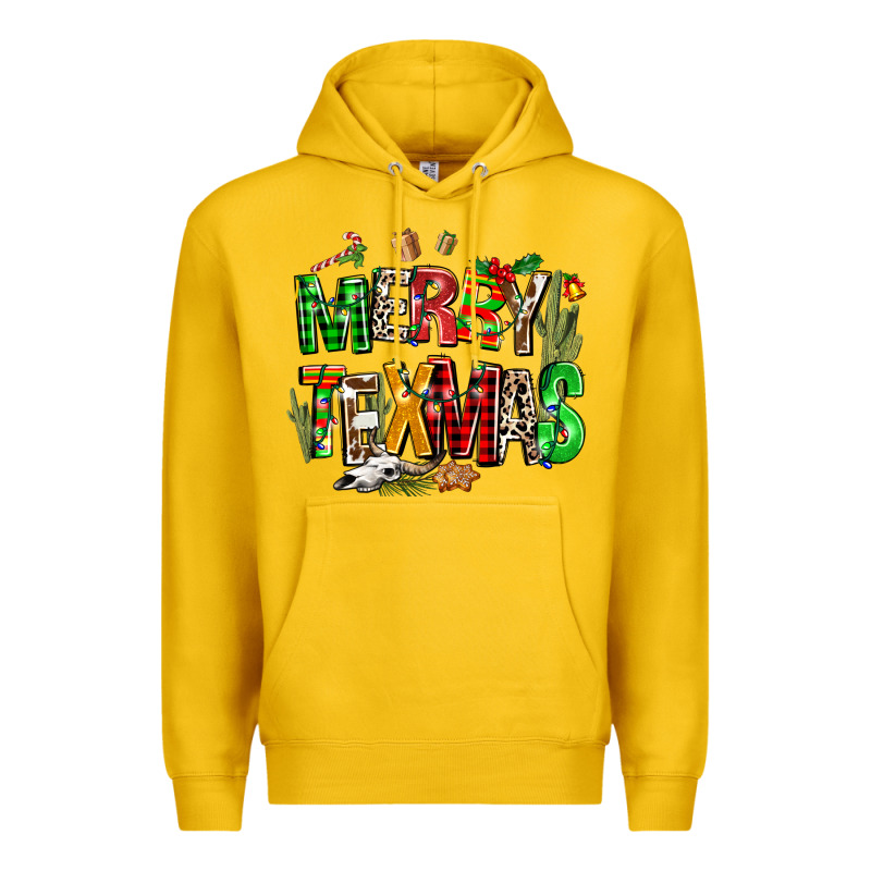 Christmas Texas Western Premium Hoodie by AdoDesignShop | Teevron