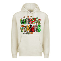 Oatmeal Heather christmas texas western Premium Hoodie - AdoDesignShop
