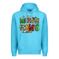 Ocean Blue christmas texas western Premium Hoodie - AdoDesignShop