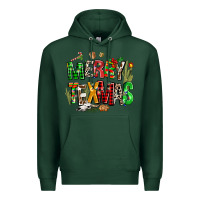 Sports Green christmas texas western Premium Hoodie - AdoDesignShop