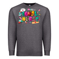 Charcoal Heather school nurse Premium Sweatshirt - Zillion Design Studio