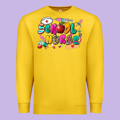 School Nurse Premium Sweatshirt Designed By Zillion Design Studio