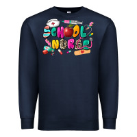 Navy school nurse Premium Sweatshirt - Zillion Design Studio