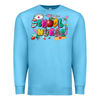 Ocean Blue school nurse Premium Sweatshirt - Zillion Design Studio