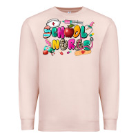 Pale Pink school nurse Premium Sweatshirt - Zillion Design Studio