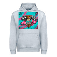 Heather Grey racing pink tumbler Urban Hoodie - AdoDesignShop