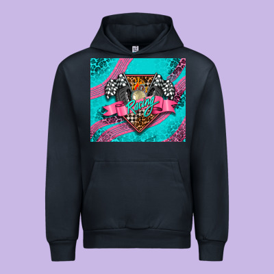 Racing Pink Tumbler Urban Hoodie Designed By Adodesignshop