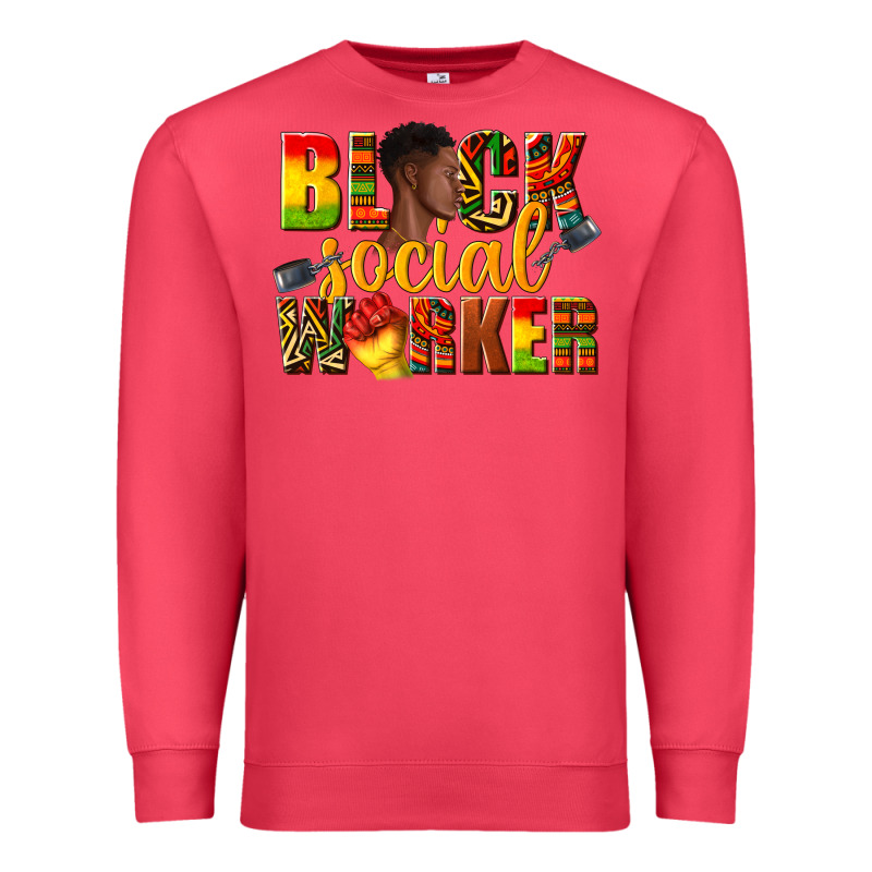 Black Social Worker Premium Sweatshirt by texasbilliewilder | Teevron