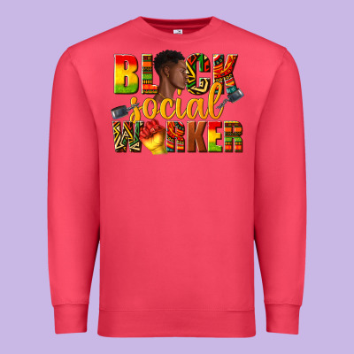 Premium Sweatshirt black social worker