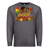 Charcoal Heather black social worker Premium Sweatshirt - texasbilliewilder