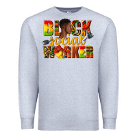 Heather Grey black social worker Premium Sweatshirt - texasbilliewilder
